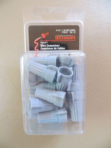 Buchanan large gray wingtwist wire connectors ~ 14 total for sale