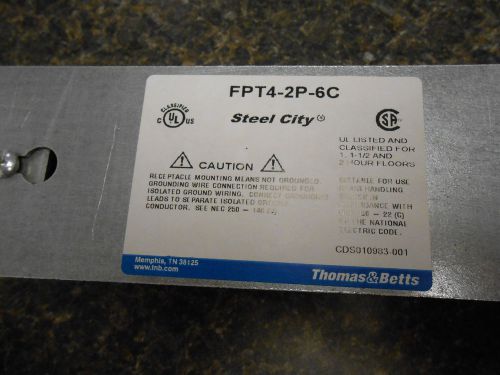 Steel city fpt4-2p-6c poke thru floor box for sale