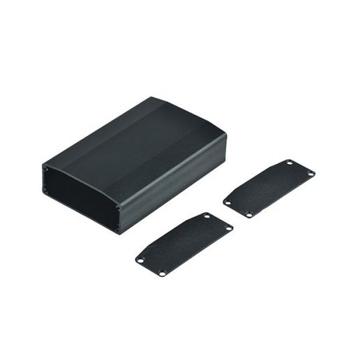 Black Extrusion Desktop aluminum Box enclosure 100X64X25.5mm(L*W*H) NEW