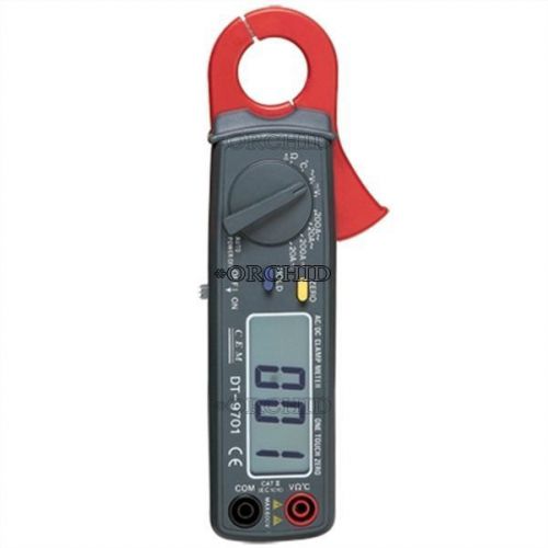 Cem meter direct tester clamp new in box current ac/dc digital dt-9701 cross for sale