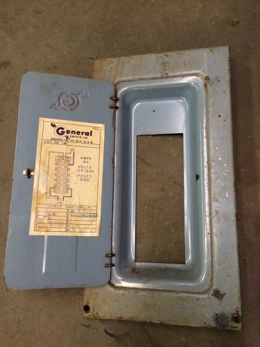 General 60a fuse box cover cat # 110 for sale