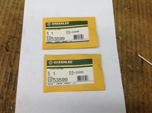 (2) Greenlee 53599 Stud 764-1990,  Cable Cutter, Crimper Part. NEW