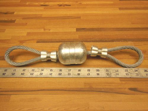 Cable wire tugger pulling guide eye for 2.5 I.D. pipe