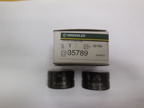 GREENLEE 35789 COPPWE/ALUMINUM 12 TON DIE SET COLOR CODED GREEN