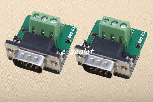 2PCS DB9-G3 DB9 Teeth Type Connector 3Pin Male Adapter Prefect