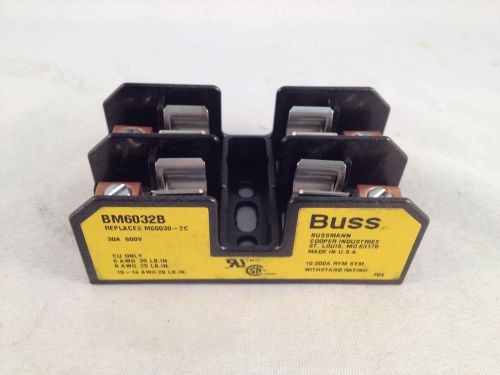 Bussman Buss Fuse Block Holder BM6032B 30A 600V
