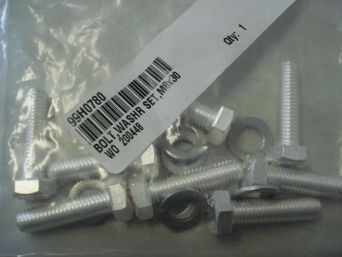HEX BOLT 8MM A2 SS HEX ALLEN SCREW, SILVER PLATED  (BAG OF 8 W/WASHERS)