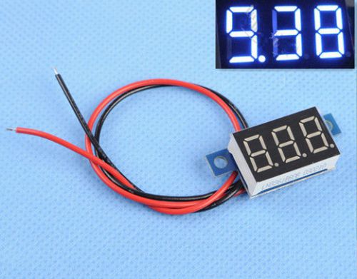 Digital voltmeter panel meter 3.3v -17v blue led for sale