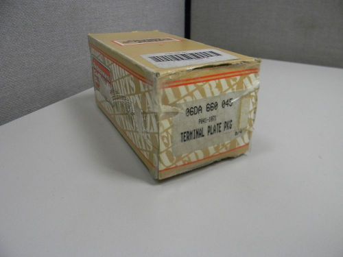 NEW IN BOX TERMINAL PLATE PACKAGE 06DA 660 045