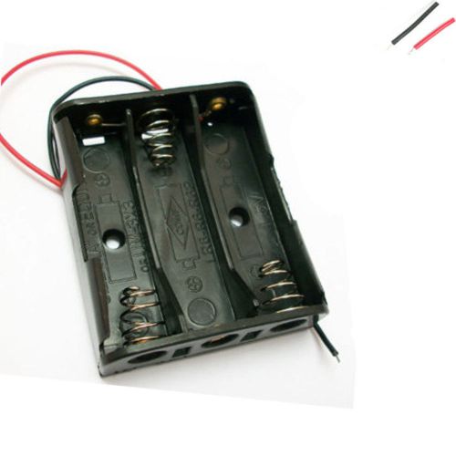 50 3 aaa 3a cells battery 6v holder box case 6&#039;&#039; lead m for sale