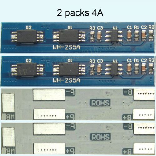 Pcb charger protect board for 2 packs 7.4v polymer 18650 lithium battery max.4a for sale