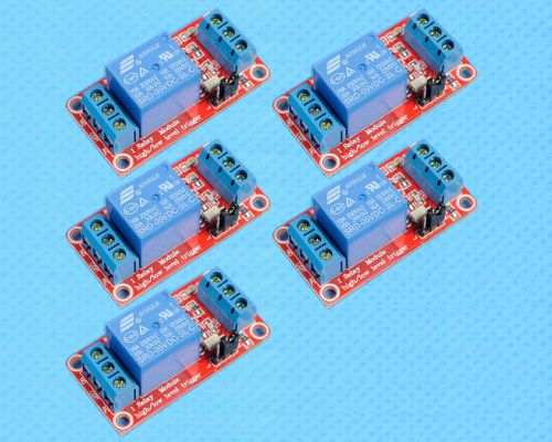 5pcs 5V 1-Channel Relay Module with Optocoupler H/L Level Triger new