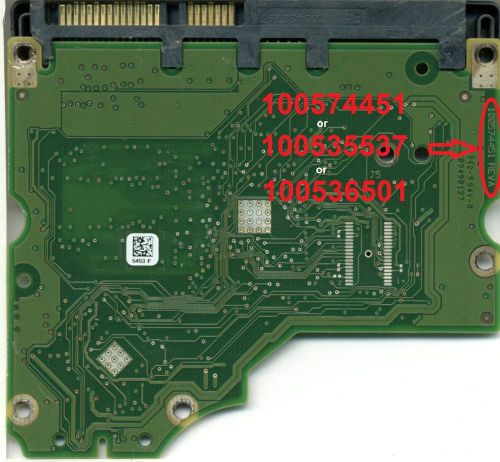 PCB  for Barracuda 7200.12 ST31500541AS 100536501 + firmware transfer