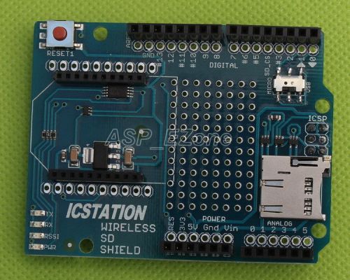 ICSJ010A Wireless SD Shield for Arduino Xbee Module SD Card Socket