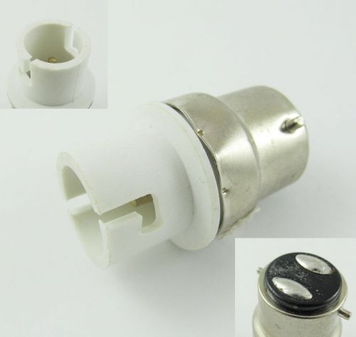 B22 to ba15d socket base led halogen cfl light bulb lamp adapter converter for sale