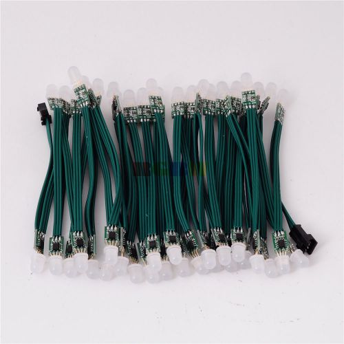 500Pcs WS2811 Full Color RGB Pixel Addressable Green Wire LED Module String 12V
