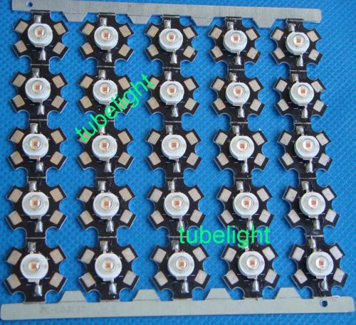 25pcs 3W High Power Yellow LED chip Light 80lm 585-595NM+ joined together PCB