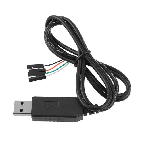 New USB To RS232 TTL PL2303HX Auto Converter Cable Adapter For Arduino Black