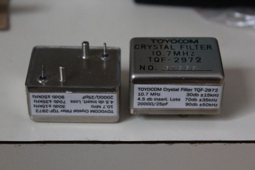 Toyocom TQF-2972 10.7 MHz crystal bandpass filter