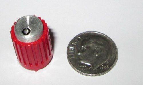 Red knob for 1/8&#034; shaft w/dot  1/2&#034; od x 3/4&#034;h   1 pcs. for sale