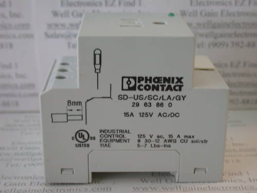 PHOENIX CONT SD-US/SC/LA/GY DIN 3PIN AC POWER SOCKET