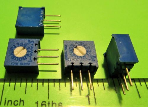 Cermet Trimmer Resistors,Bourns,3386W-1-254,50K Ohm 10% 0.5W,3 Pcs