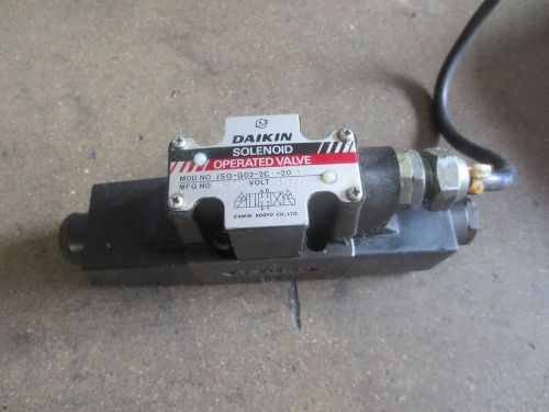 Kiamaster 4neii-600 cnc daikin solenoid operated valve jso-g02-2ca-20-n ac 100 for sale