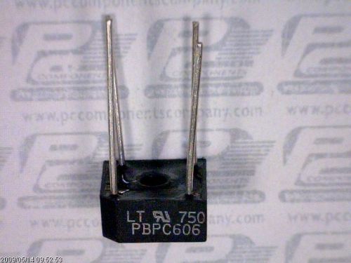 20-pcs diode rectifier bridge single 800v 6a 4-pin pbpc-6 diodes pbpc606 606 for sale