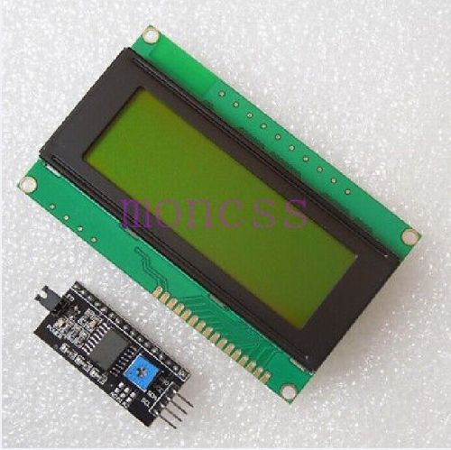 IIC/I2C/TWI/SPI Serial interface Module +2004 20x4 LCD Yellow Display module