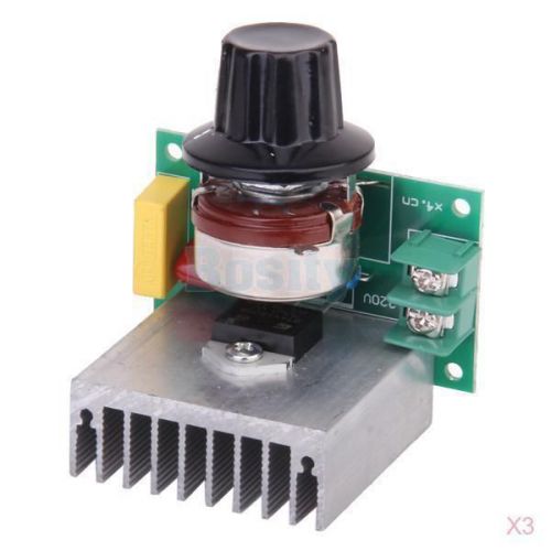 3x 3800W Voltage Regulator Dimming Light Speed Temperature Control for Heater