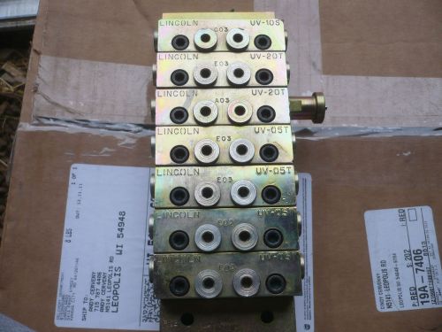 New Lincoln Lubriquip Valve Manifold Assembly UV-10S,UV-20T,UV-05T