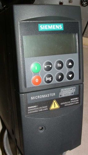Siemens Micromaster 420   0.75 KW ACVSD