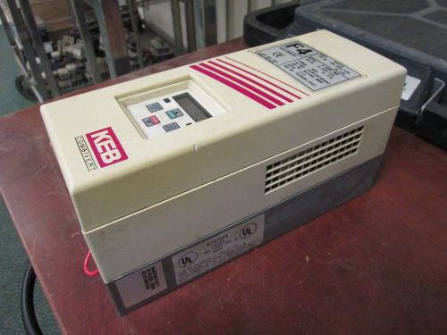 Keb f4 ac drive 05f4s0c-m220 in: 1ph 200...264v 4.6a out: 3ph 0...240v 2.3a used for sale