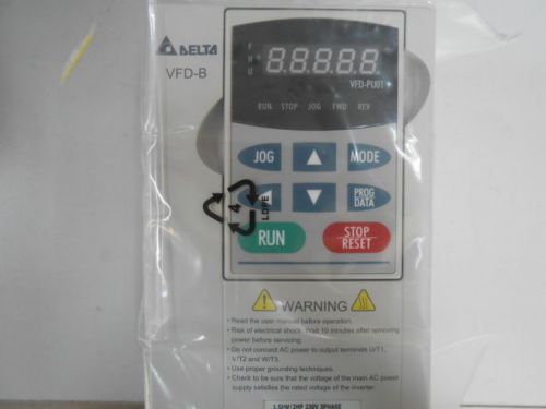 Delta AC Motor Drive Inverter VFD015B23A VFD-B 2HP 3 phase VARIABLE FREQUENCY