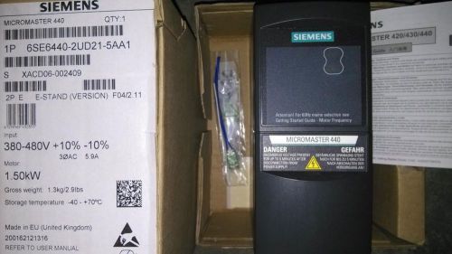 NEW Siemens converter 6SE6440-2UD21-5AA1 1.5KW 380V IN BOX