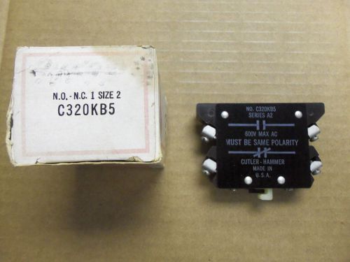 New cutler hammer c320kb5 auxiliary contact kit size 2 for sale