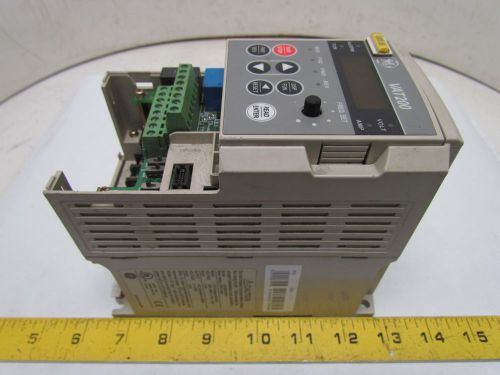 Ge vat200 u203x01k5fs variable speed 3ph 480v 2hp drive w/emc filter for sale