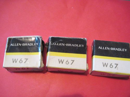 3 Allen Bradley heater element w67 overload new in box as pictured