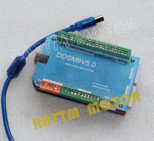 New quality cnc 200khz 6 axis usb card mach3 breakout interface controller board for sale