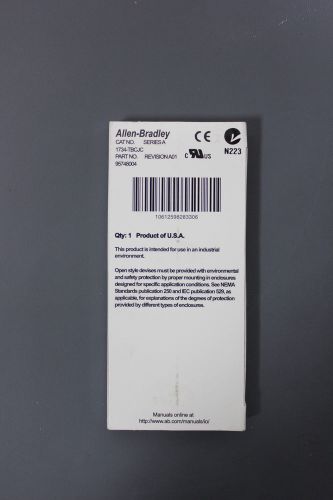 New allen bradley point i/o module 1734-tbcjc series a rtbcjc/mb (s19-1-21a) for sale