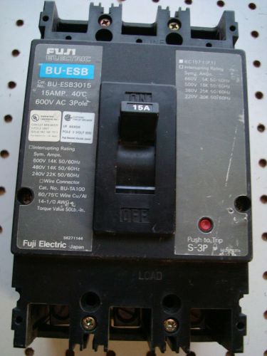 FUJI ELECTRIC BU-ESB3015 EARTH LEAKAGE CIRCUIT BREAKER