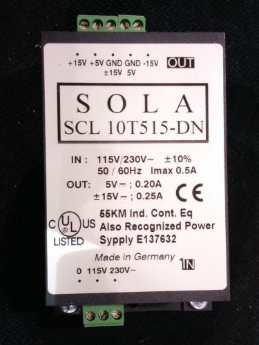 SOLA SCL10T515-DN POWER SUPPLY