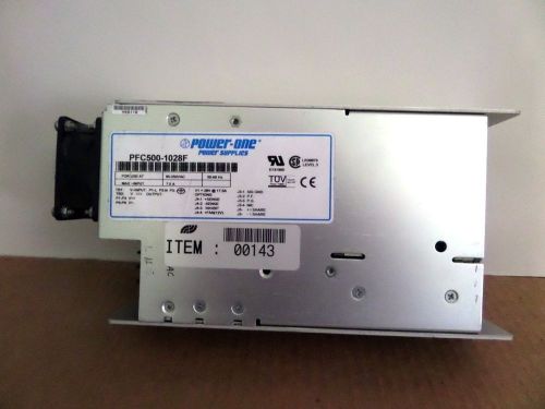 Power-One PFC500-1028F Power Supply, Good Condition, Fan Included.