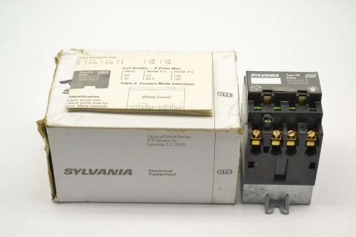Sylvania p6-40-76 type p6 pilot duty 600v-ac 110/120v-ac relay b404239 for sale