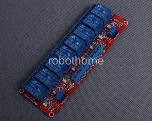 24V 8-Channel Relay Module with Optocoupler H/L Level Triger for Arduino New