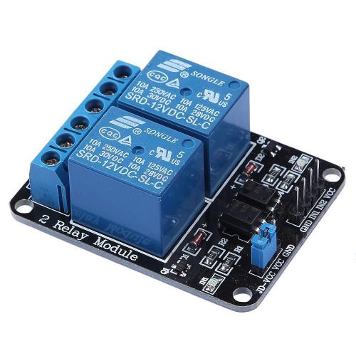 12v 2-channel relay module interface board for arduino avr pic arm dsp ttl logic for sale