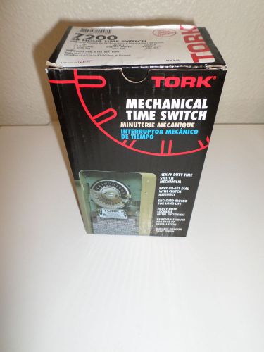 Tork DPST Mechanical 24 Hour Time Switch in Metal Case Model 7200 New in Box