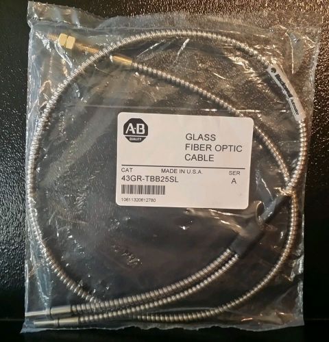 *New Sealed* ALLEN BRADLEY 43GR-TBB25SL GLASS FIBER OPTIC SENSOR ARMORED CABLE