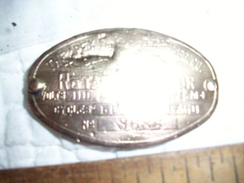 2 1/4&#034; Wide Brass Name Model Plate from Vintage Apex Motor