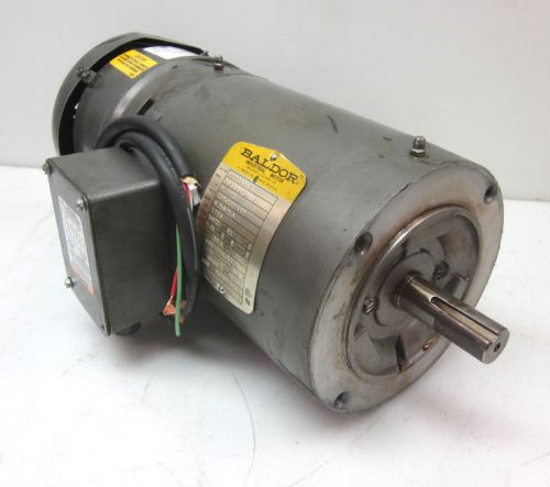 Baldor V8M3554T 1.5-Hp 3-Ph Motor Stearns Rexnord Brake 10 lb-ft 145TC Bearings